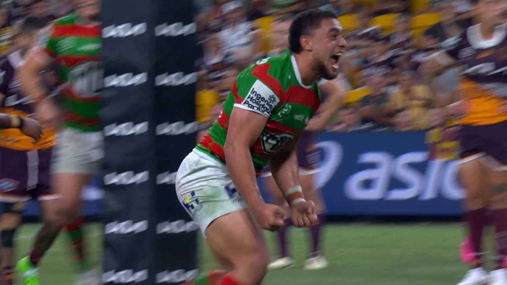 Davvy with his first NRL Try