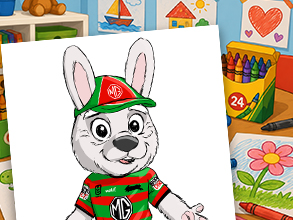 Colouring sheets of the Mascot Family characters